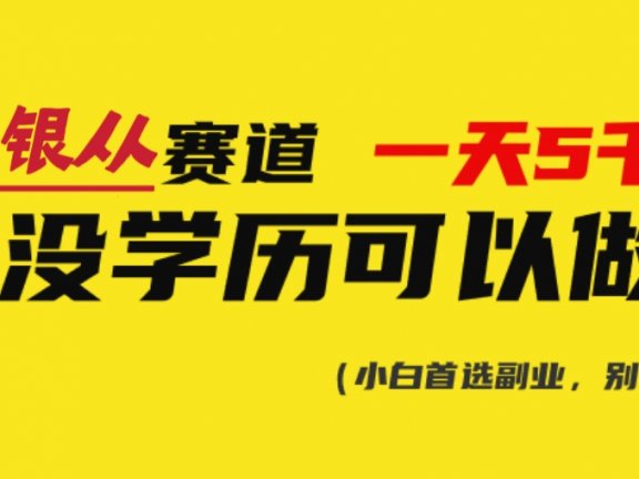 靠银从证书，日入5000+，会截图就能做，直接抄答案（附：140G银从合集）